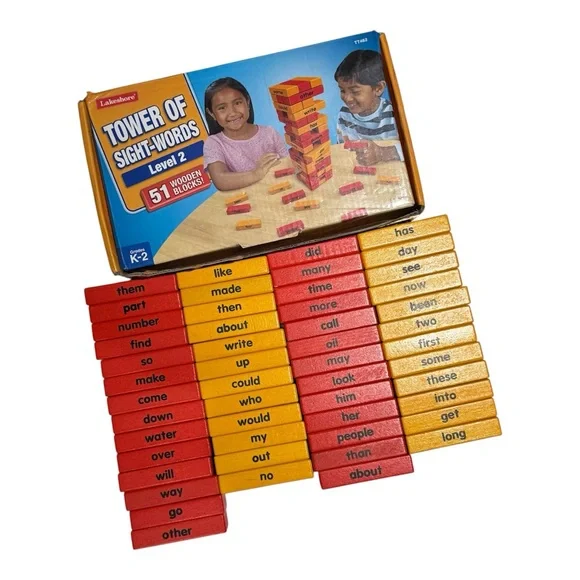Lakeshore Tower of Sight-Words Level 2 Grade K-2 - Picture 1 of 10